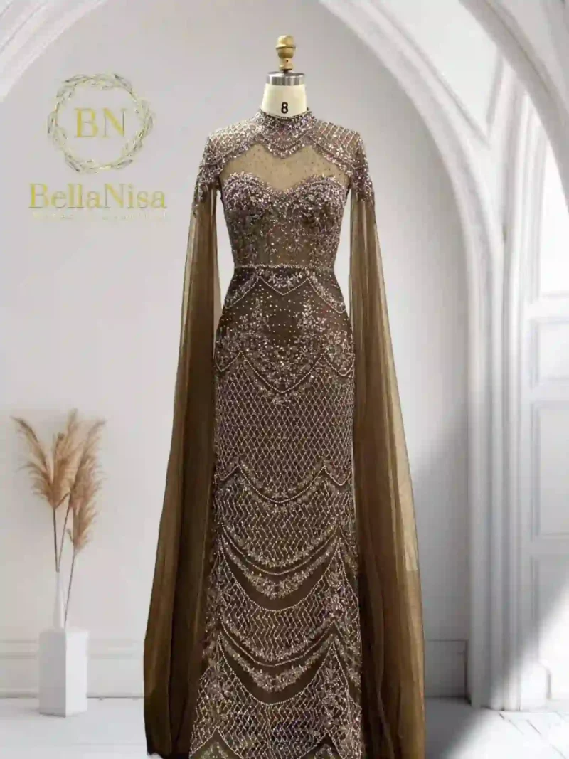 Selena Bespoke Gown Choco