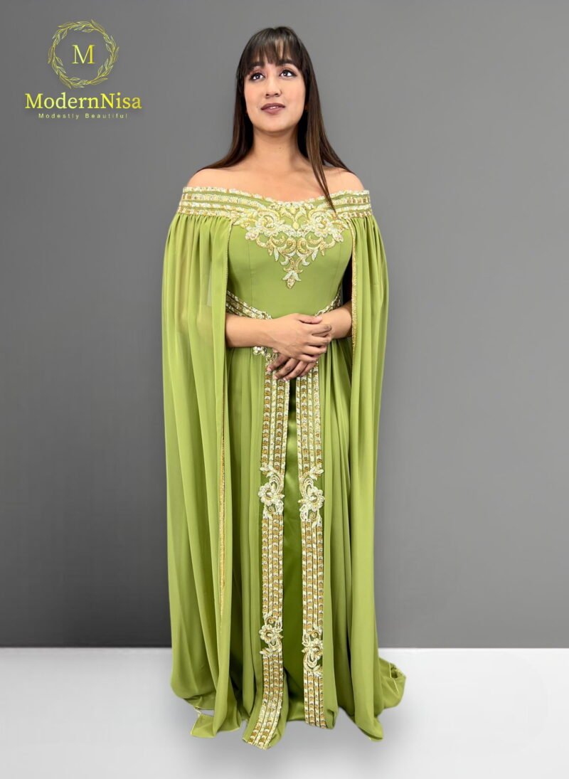 Marya Kaftan Olive - Image 2