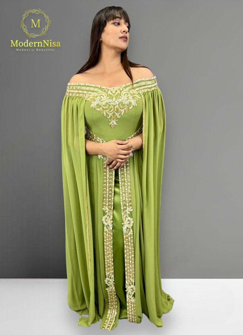 Marya Kaftan Olive - Image 5