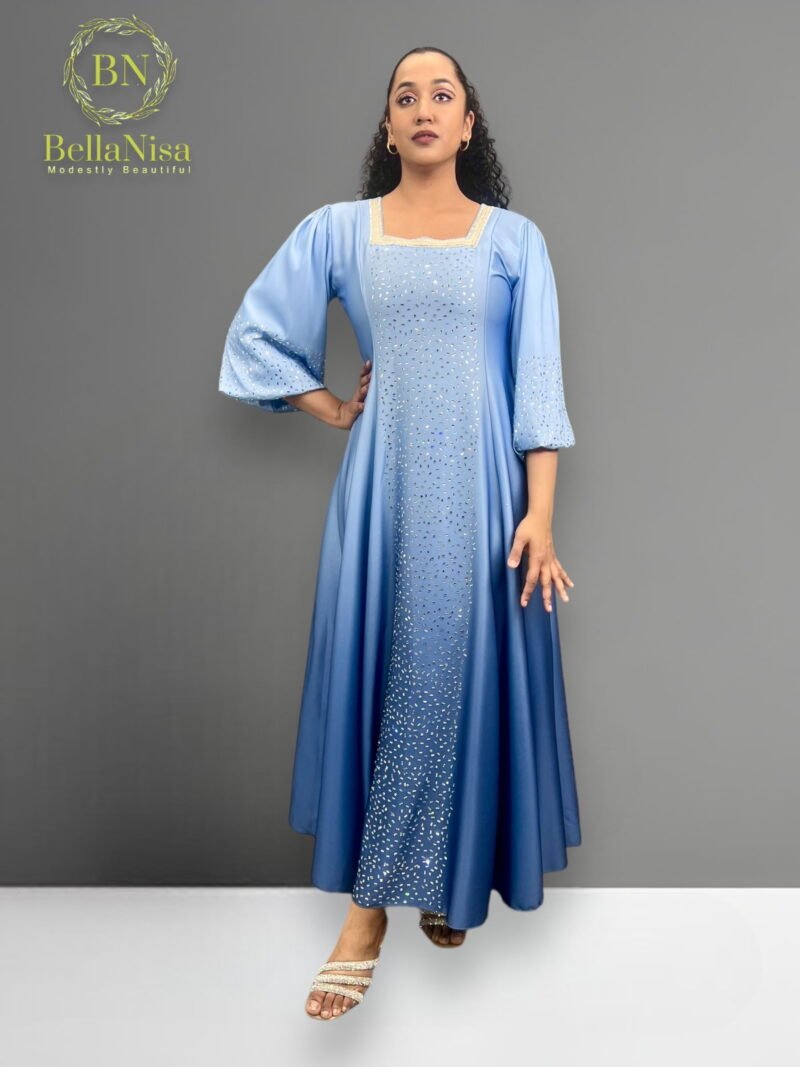 Firnas Kaftan Blue - Image 3