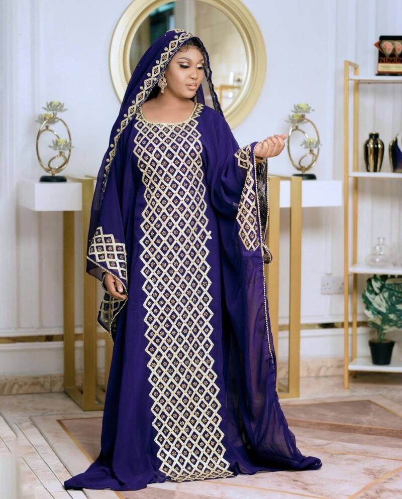 Fara Abaya Kaftan with scarf - Image 2