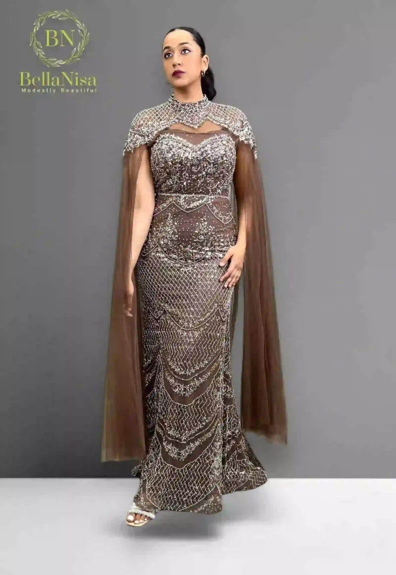 Selena Bespoke Gown Choco - Image 5