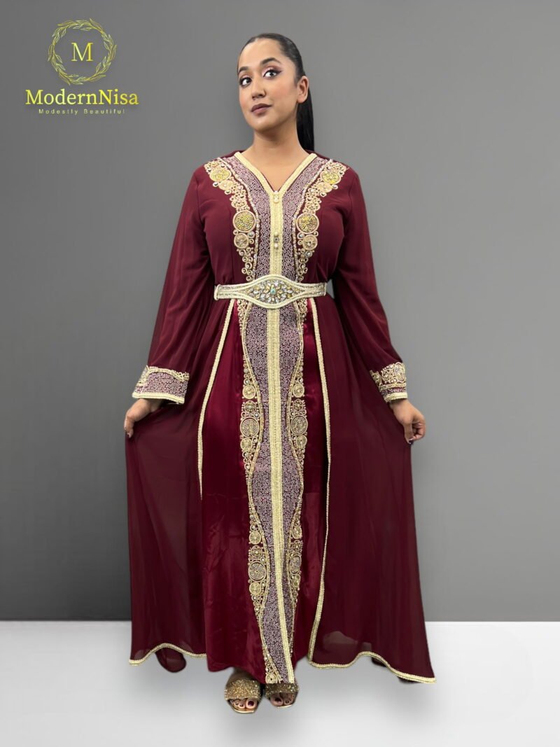 Yara Kaftan Red - Image 3