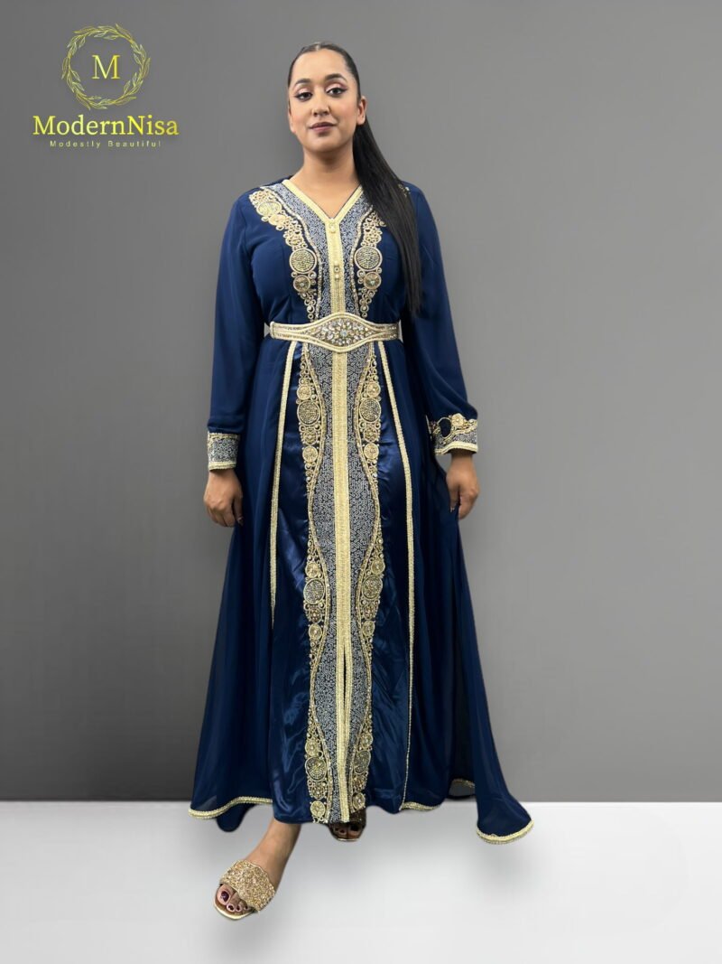 Yara Kaftan Navy - Image 2