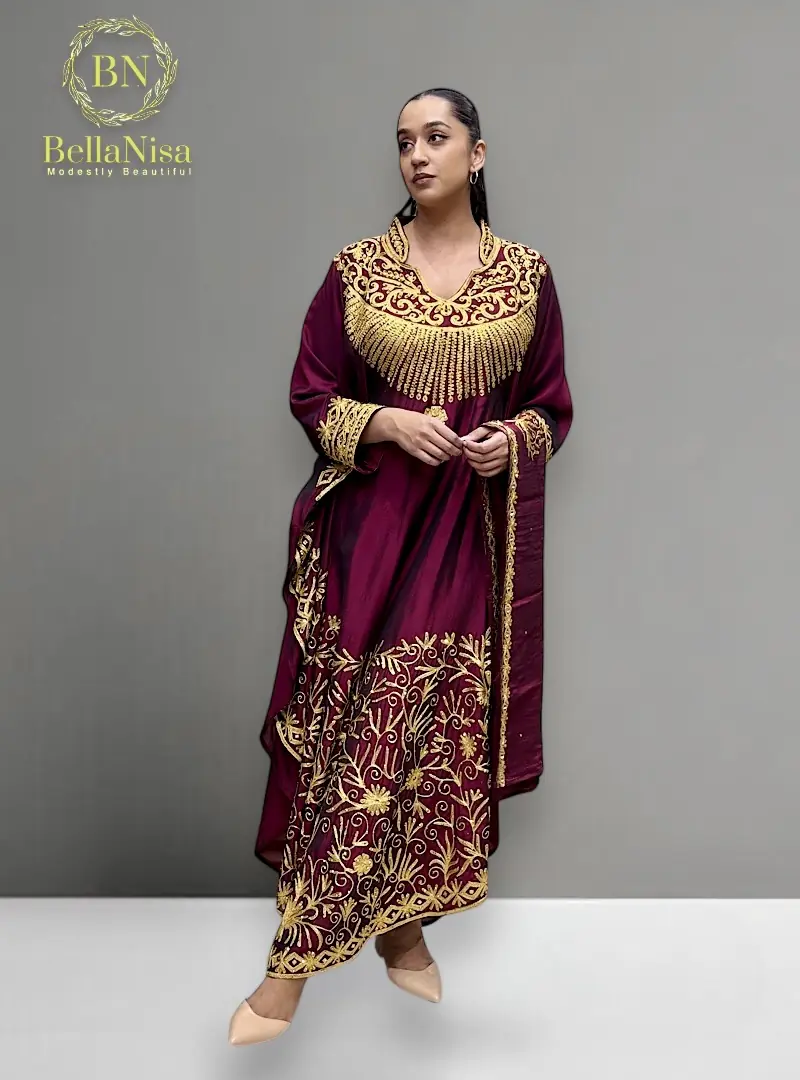 Lina Kaftan Wine - Image 4