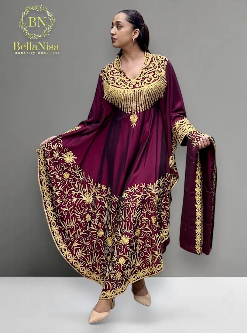 Lina Kaftan Wine - Image 3