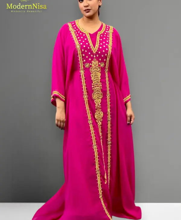 Friyal Kaftan Fuchsia