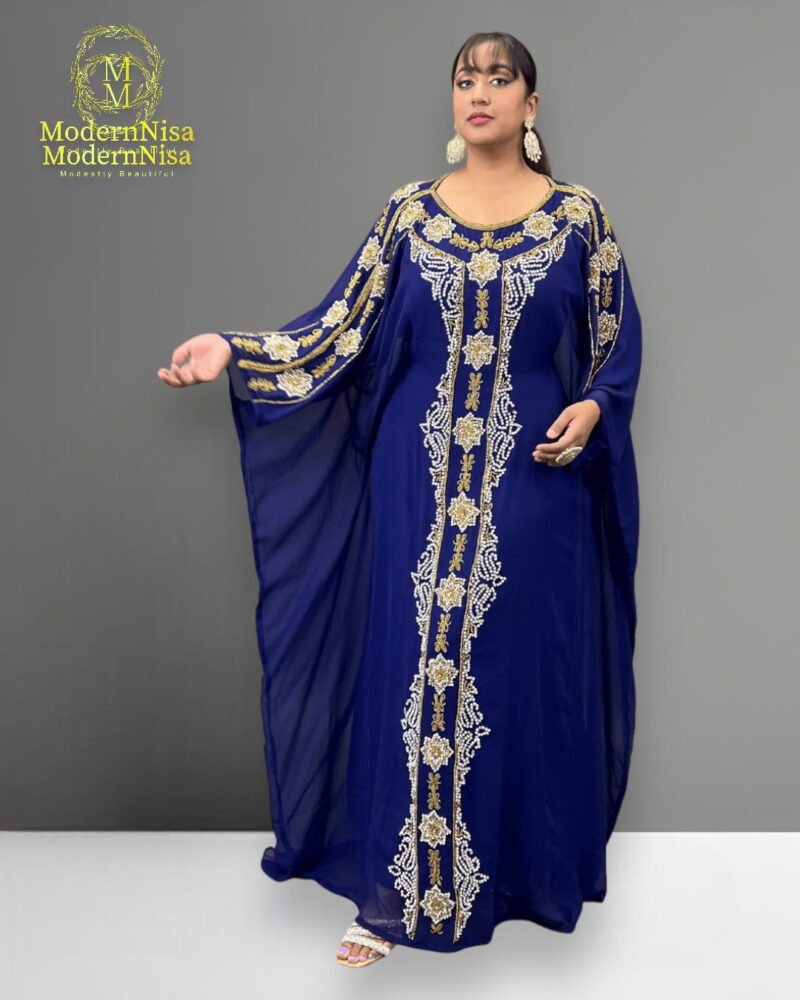 Fara Kaftan Navy - Image 2