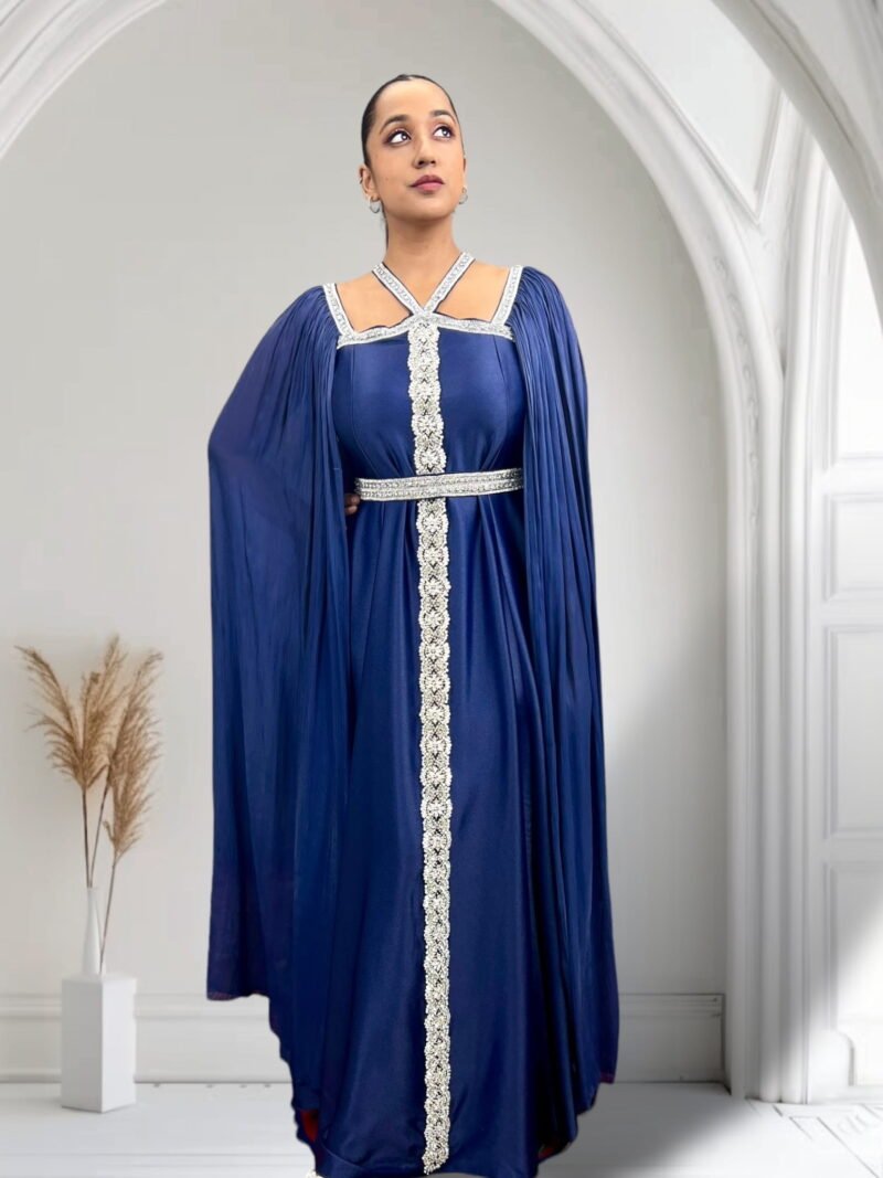 Rumi Kaftan Navy Blue - Image 3