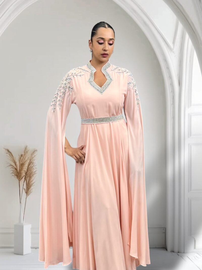 Rayan Kaftan Peach - Image 3