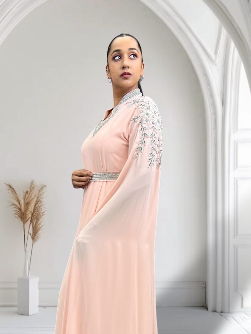 Rayan Kaftan Peach - Image 2