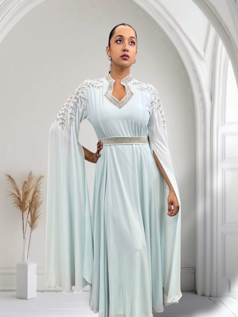 Rayan Kaftan Baby Blue - Image 4