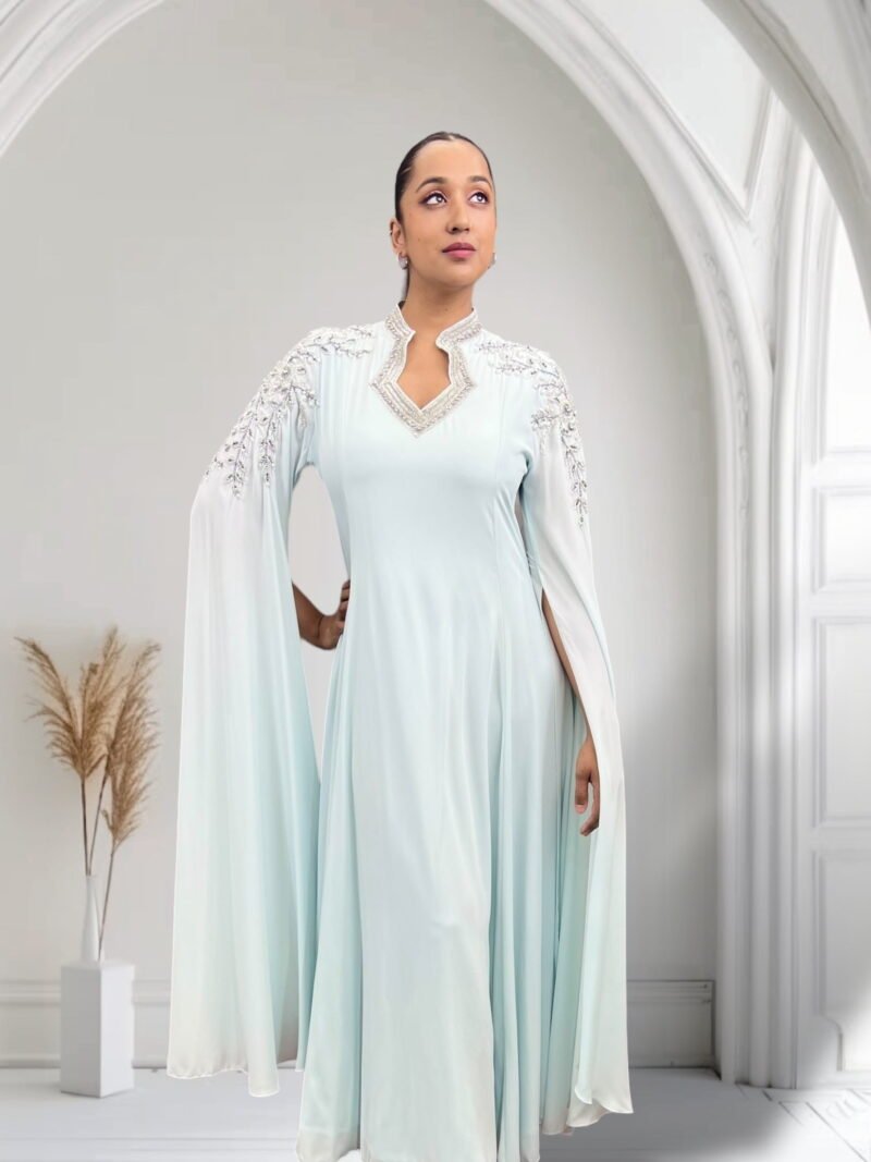 Rayan Kaftan Baby Blue - Image 5