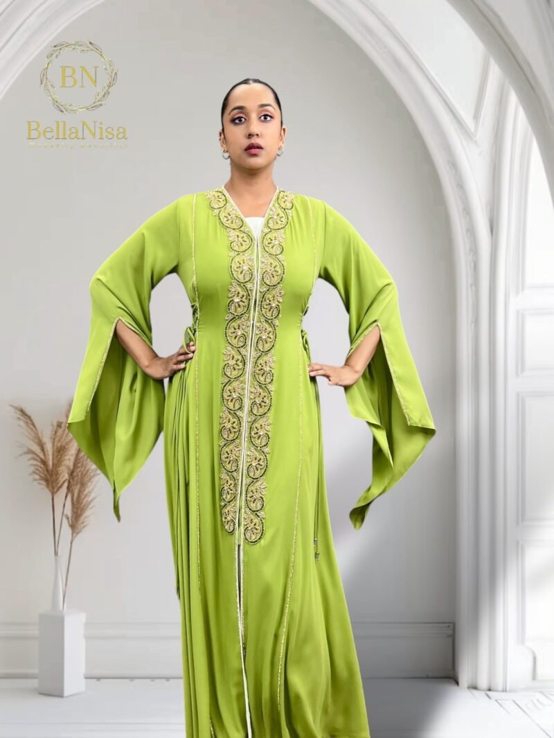 Alya Morrocan Kaftan Mint - Image 4