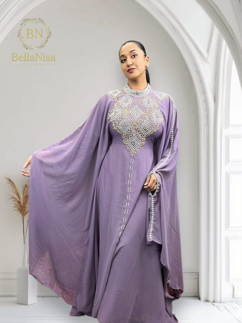 Farasha Abaya Kaftan Lavender