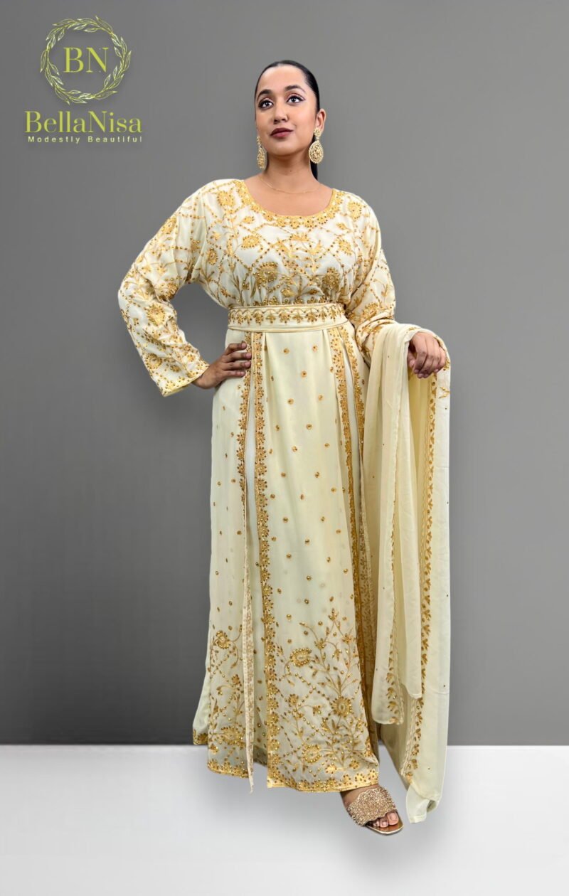 Samaira Kaftan Cream - Image 2