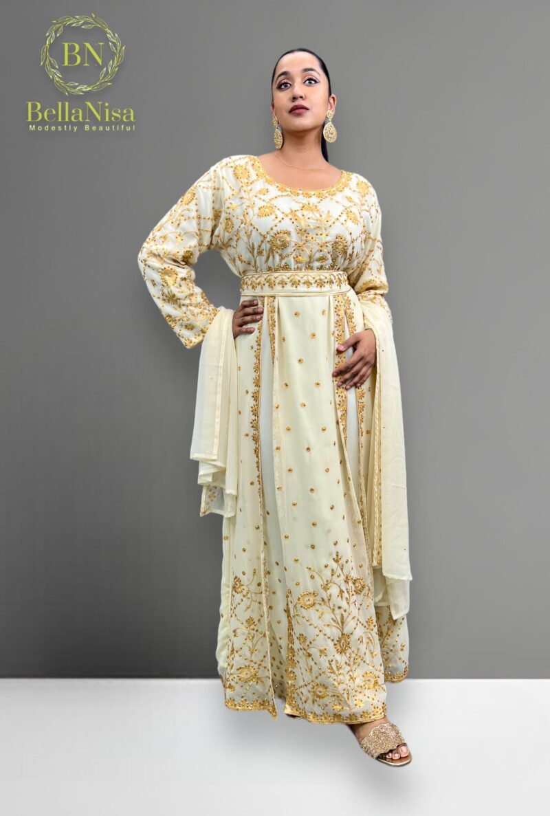 Samaira Kaftan Cream - Image 3