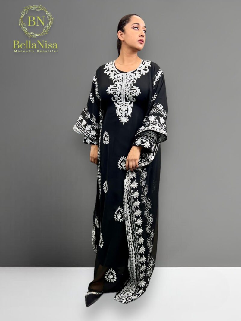 Jihan Kaftan Black - Image 4