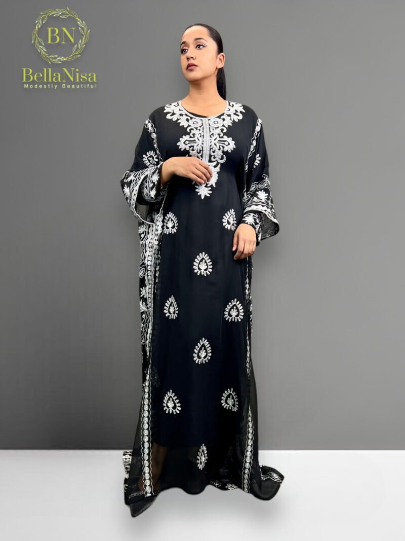 Jihan Kaftan Black - Image 3