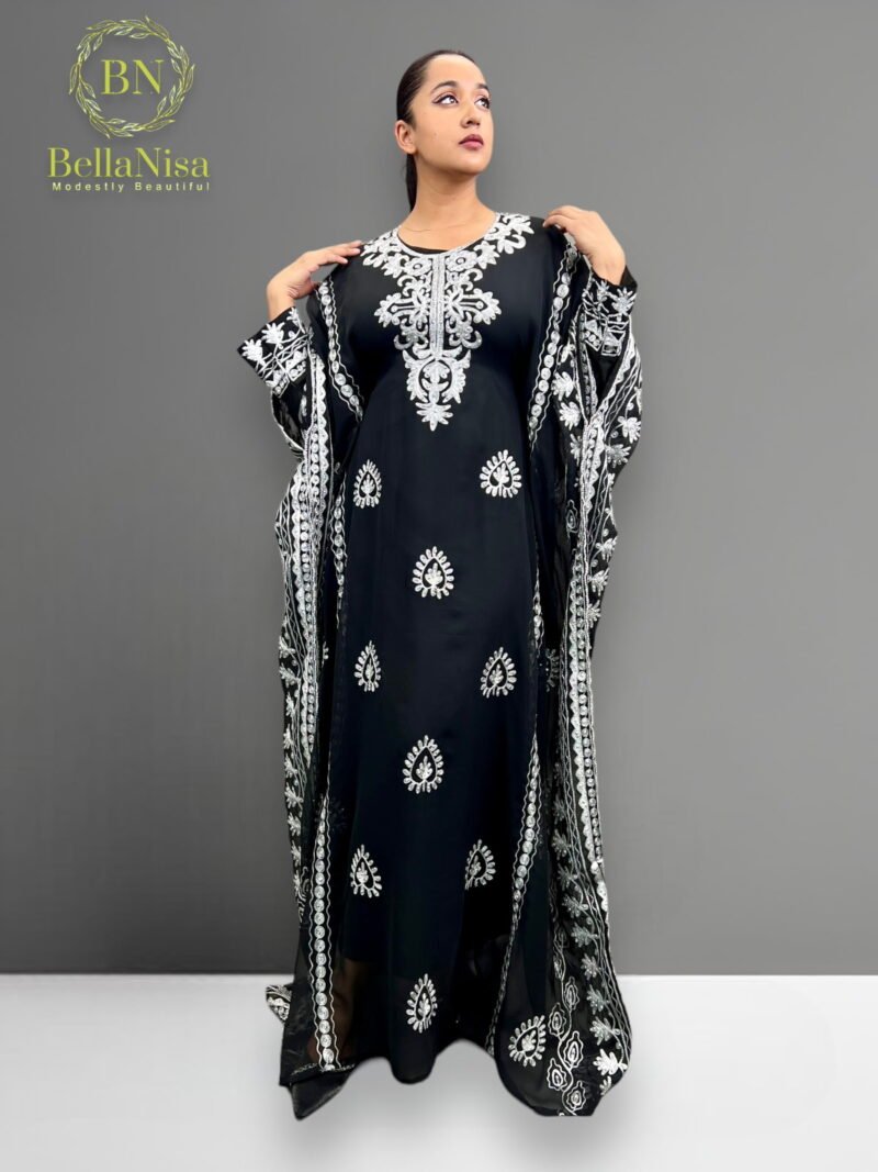 Jihan Kaftan Black - Image 5