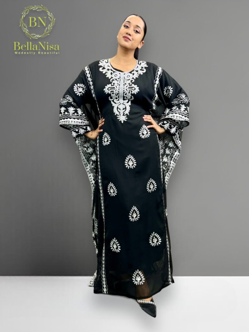 Jihan Kaftan Black - Image 2