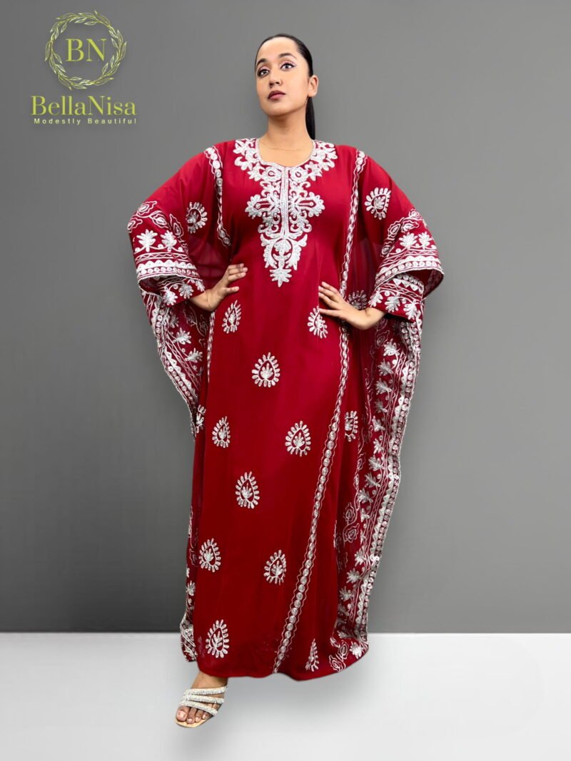 Jihan Kaftan Red - Image 4