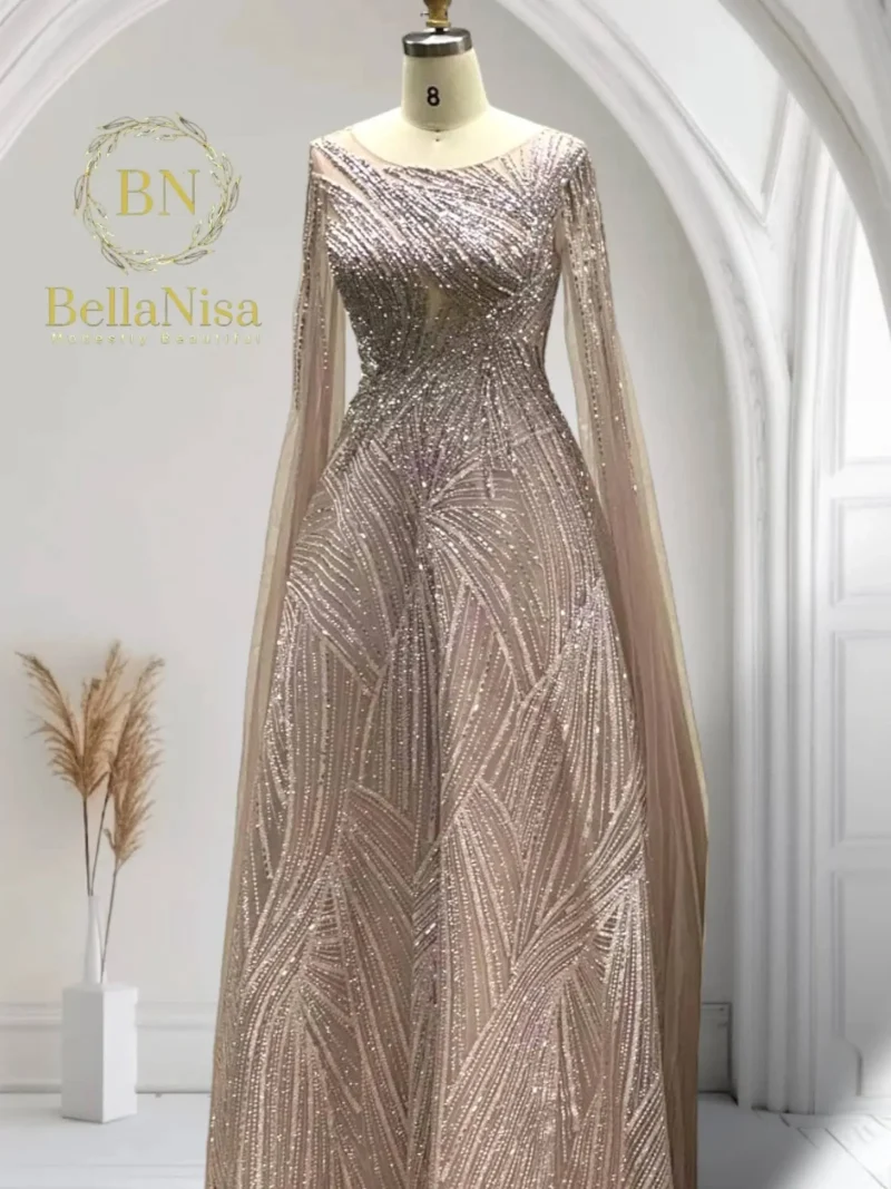 Jihan Bespoke Gown Blush Pink