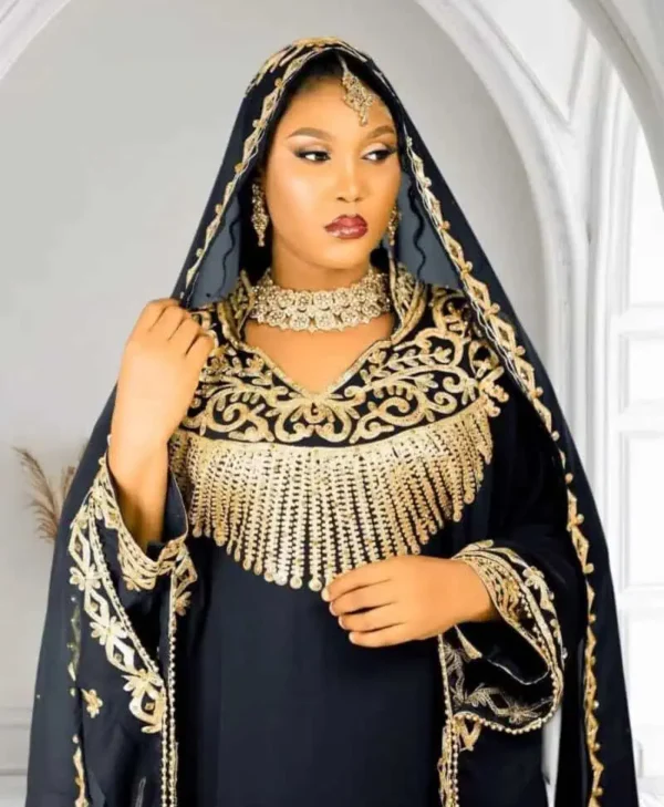 Lina Abaya Kaftan Black