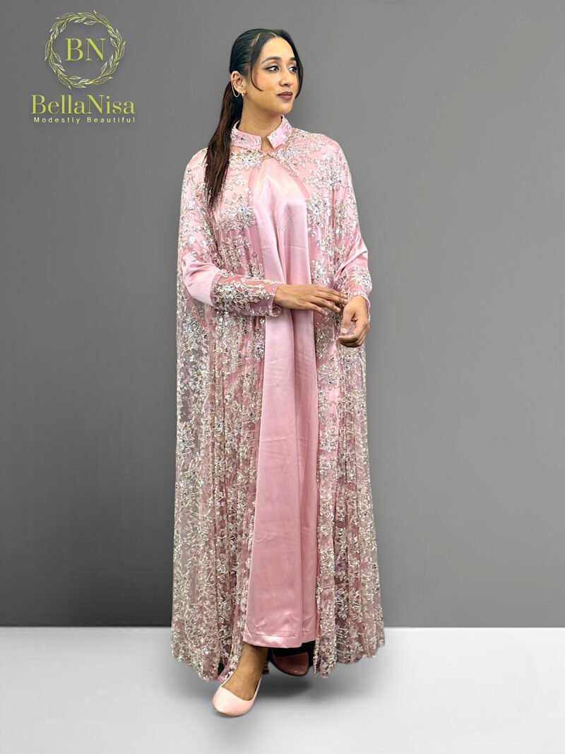 Sumiya Lux Kaftan Pink - Image 3