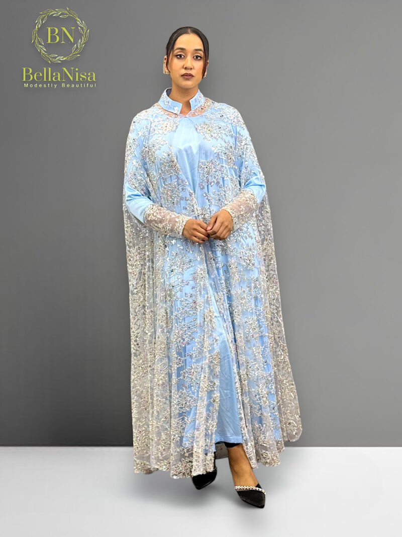 Sumiya Lux Kaftan Blue - Image 4