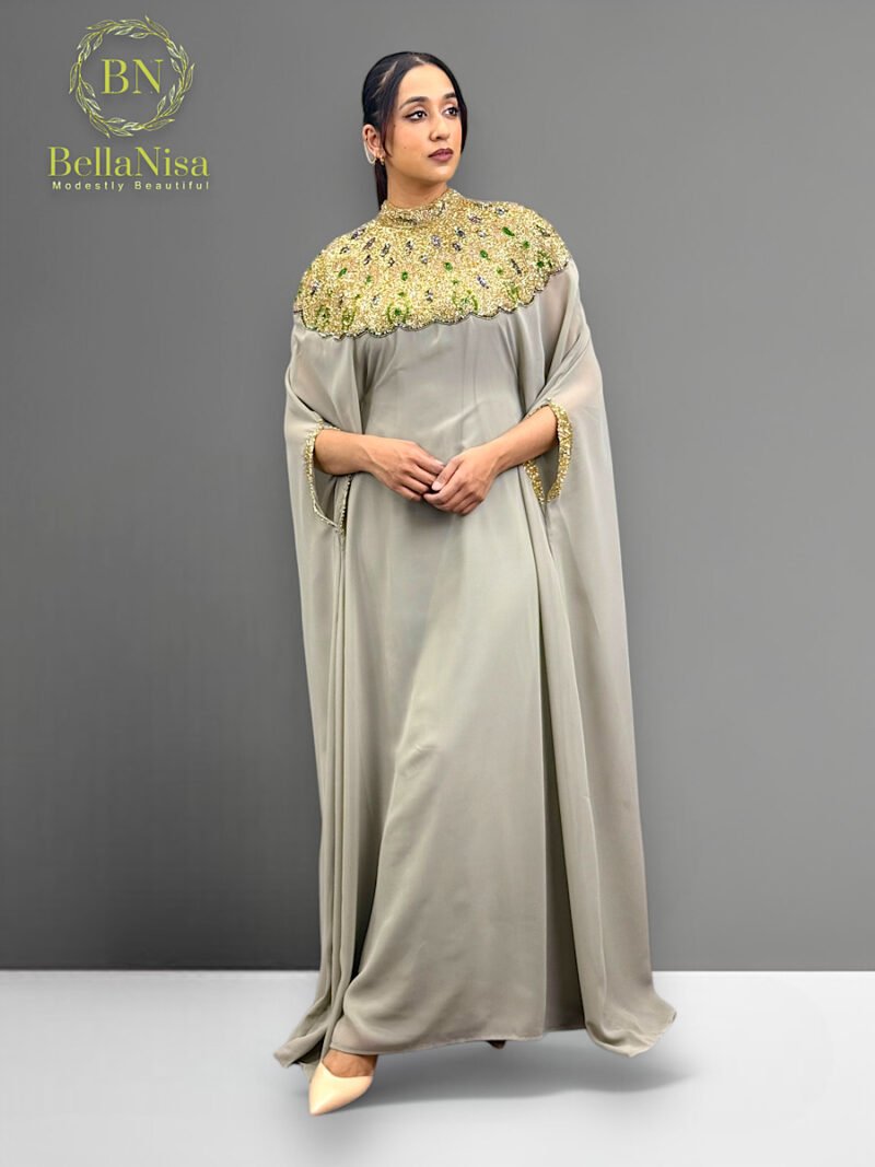 High Neck Abaya Kaftan