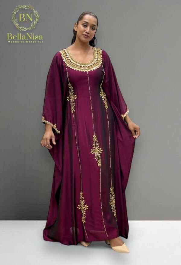 Lamsa Kaftan Cherry