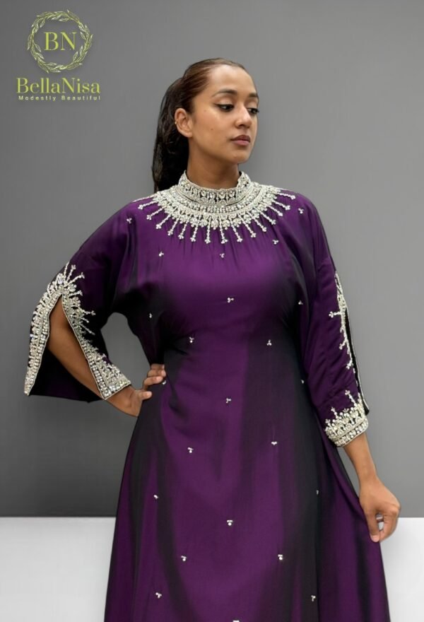 Luna Kaftan Purple Dark