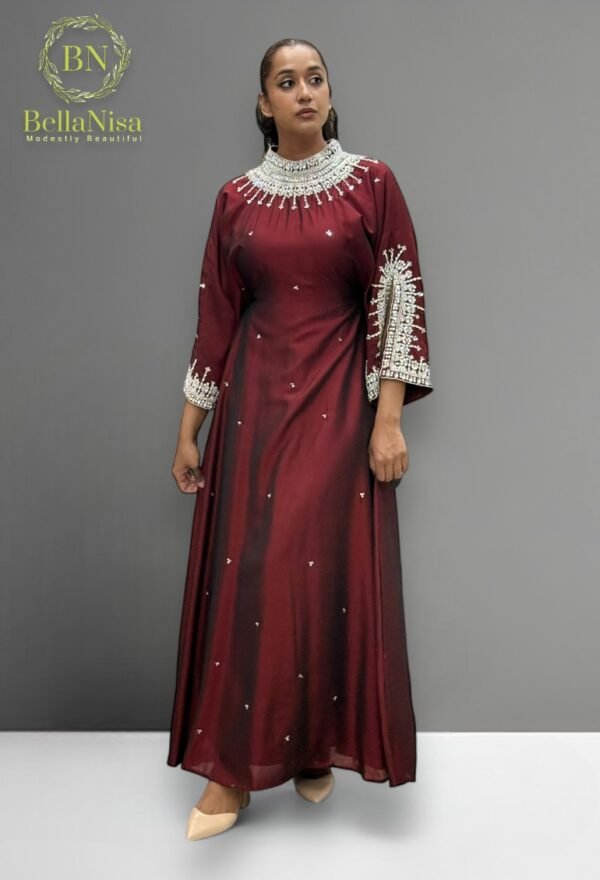 Luna Kaftan Maroon