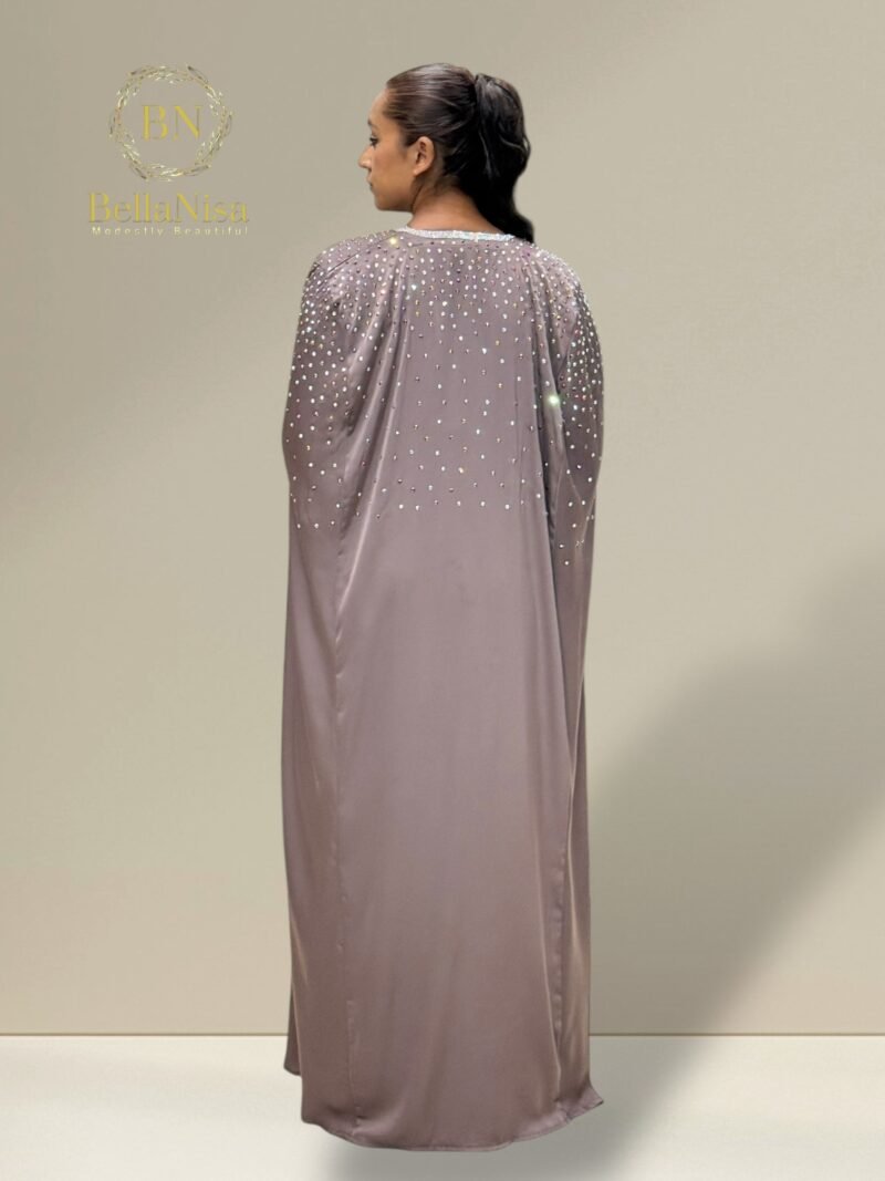 Luxe Abaya Diamanté Choc - Image 2