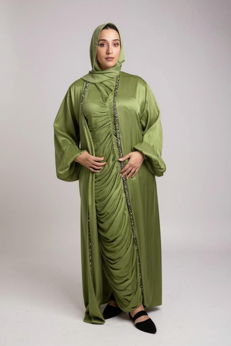Ruffled Abaya - Image 2