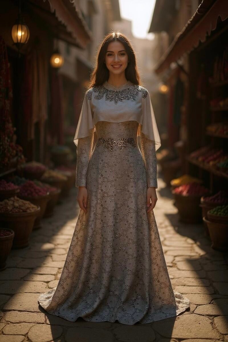 Lace Cape Dress