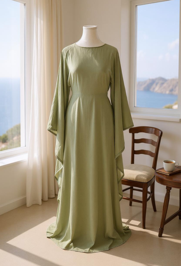 Butterfly Abaya Mint