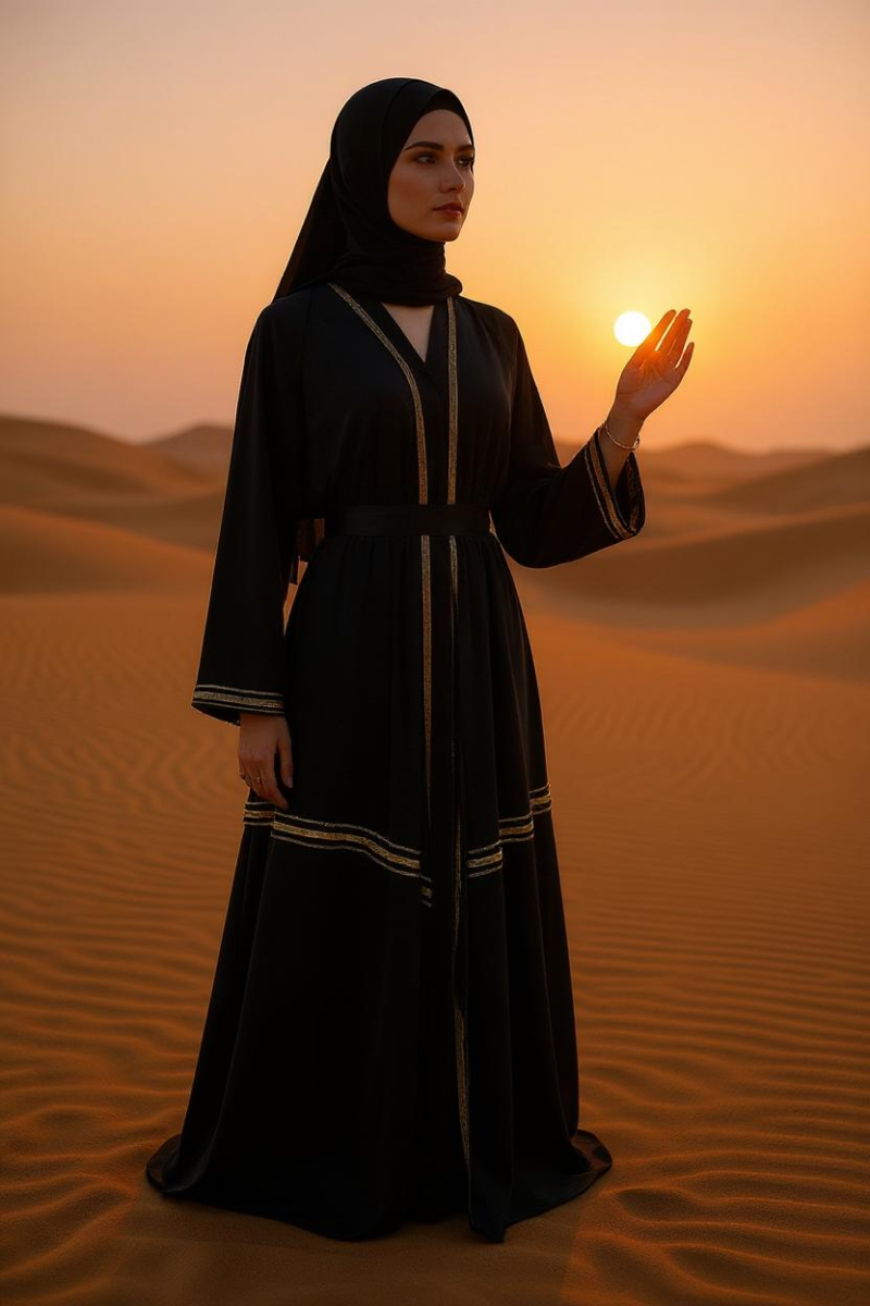 Front Open Abaya Nureen - Image 2