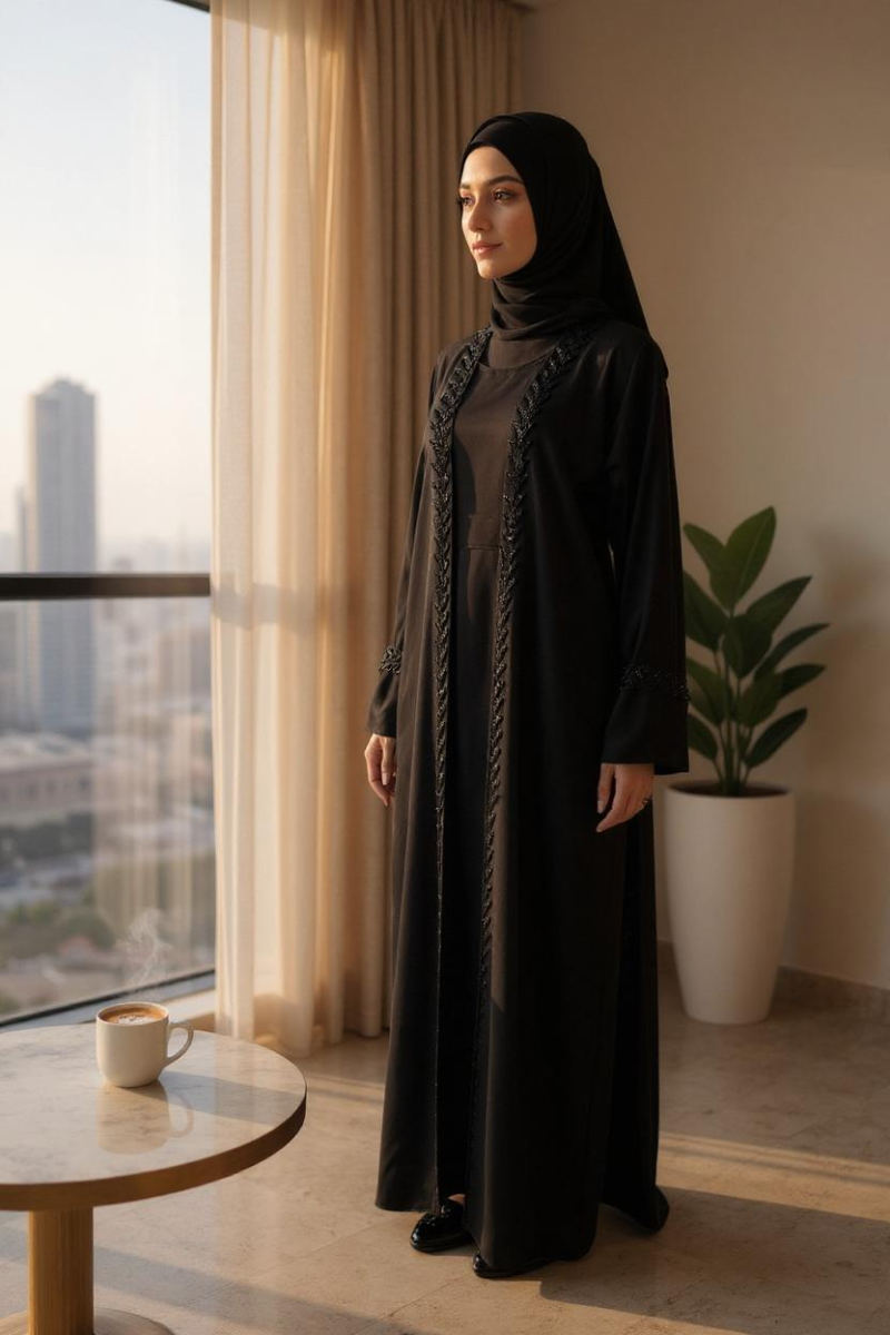 Jacket Abaya with Lining