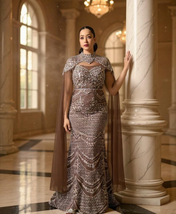 Selena Bespoke Gown Choco