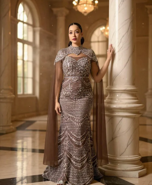 Selena Bespoke Gown Choco