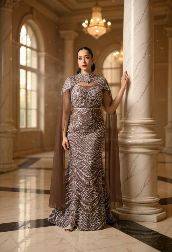 Selena Bespoke Gown Choco