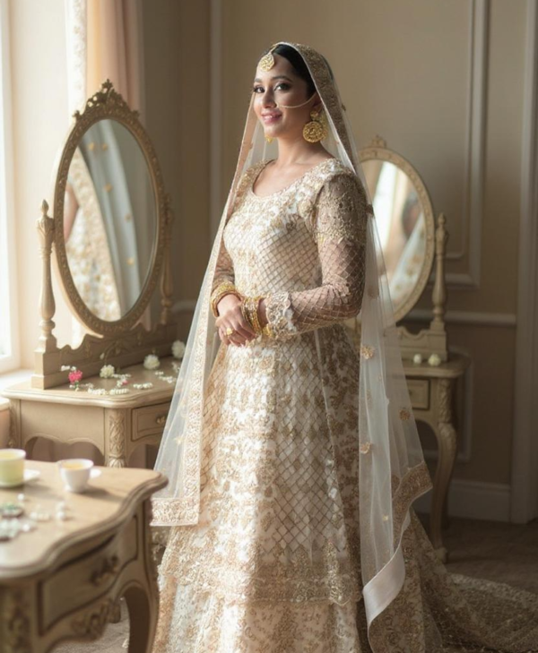 Siham Zardosi Off White