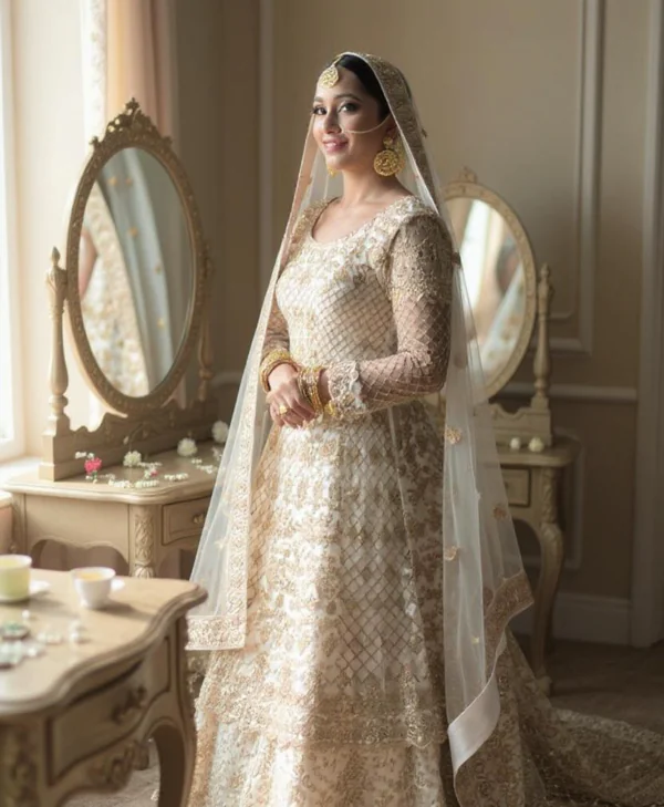 Siham Zardosi Off White