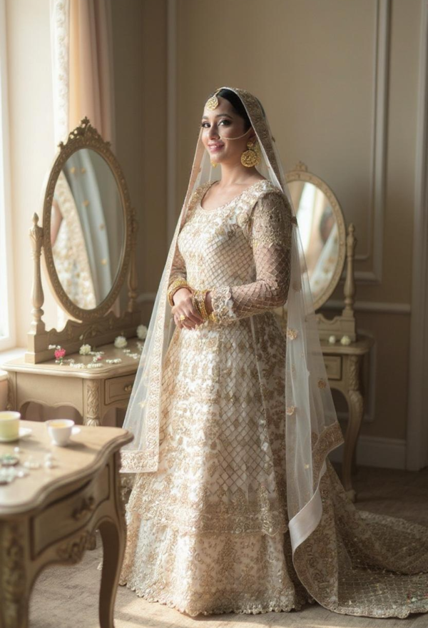 Siham Zardosi Off White