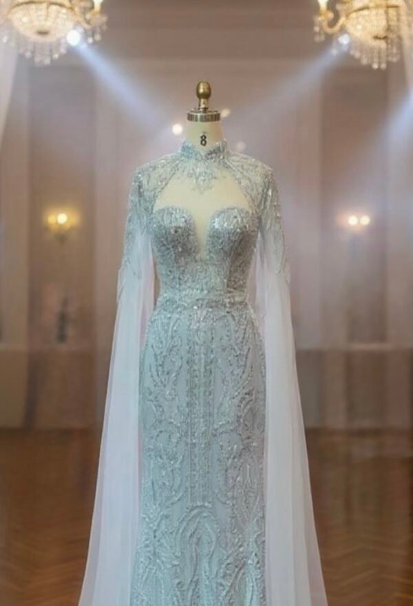Selena Bespoke Gown Sky Blue