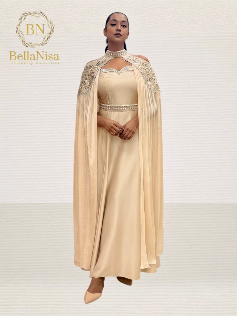 Amarai Luxe Kaftan Beige - Image 2