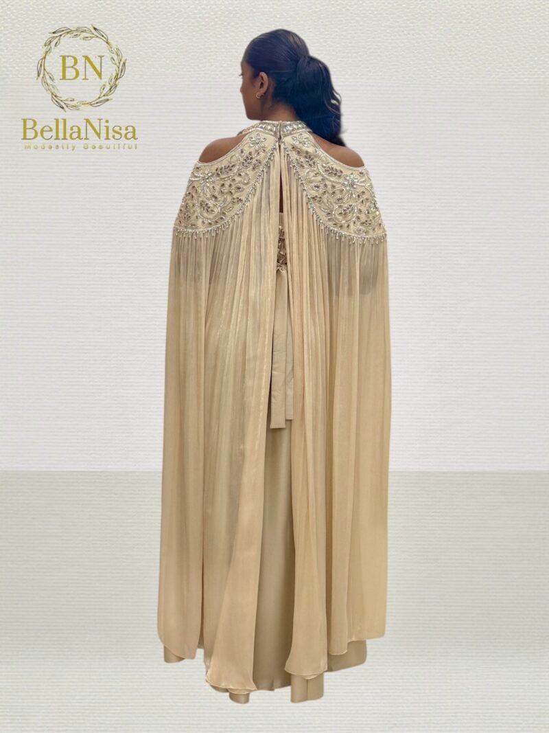 Amarai Luxe Kaftan Beige - Image 4