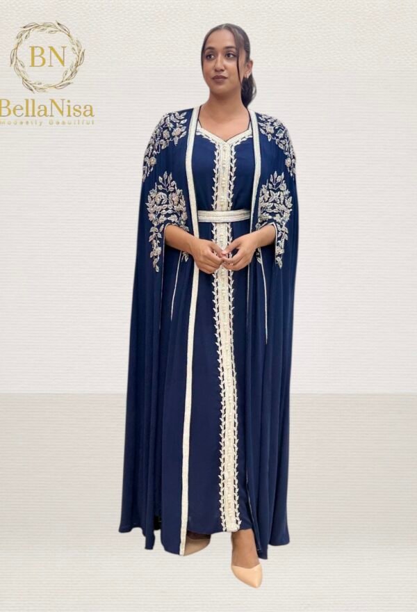 Rawah Kaftan Navy